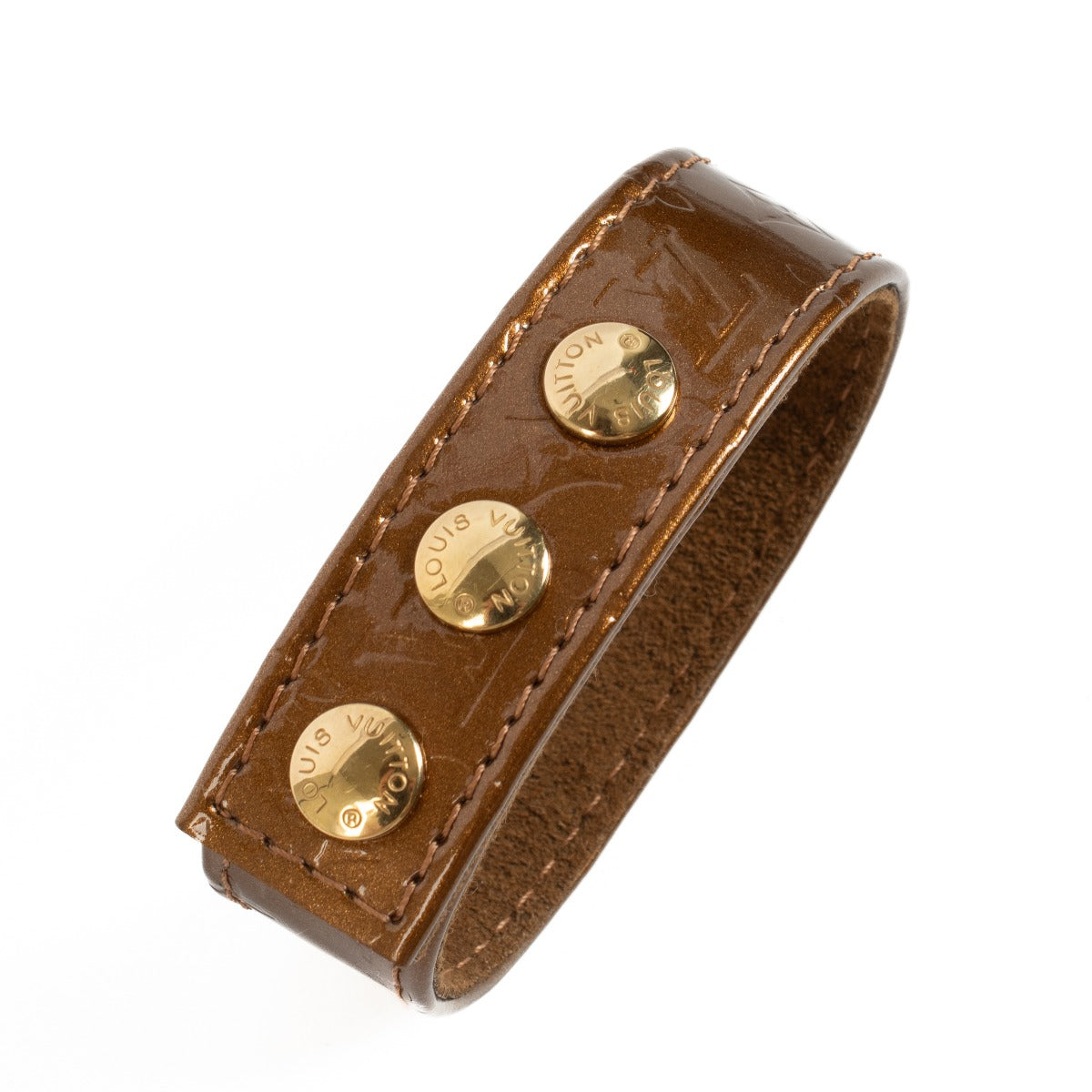 Shop 100% authentic second hand Louis Vuitton Bronze Monogram Vernis Bracelet on labellov.com
