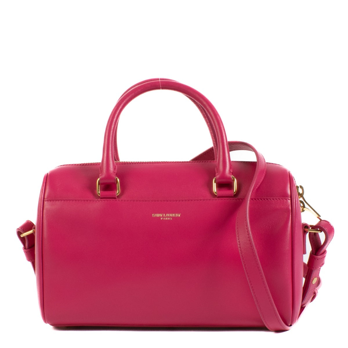 Shop safe online at Labellov in Antwerp, Brussels and Knokke this 100% authentic second hand Saint Laurent Pink Baby Boston Bag