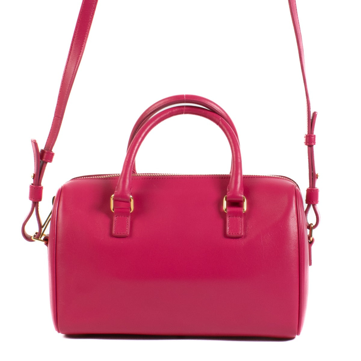 Shop safe online at Labellov in Antwerp, Brussels and Knokke this 100% authentic second hand Saint Laurent Pink Baby Boston Bag
