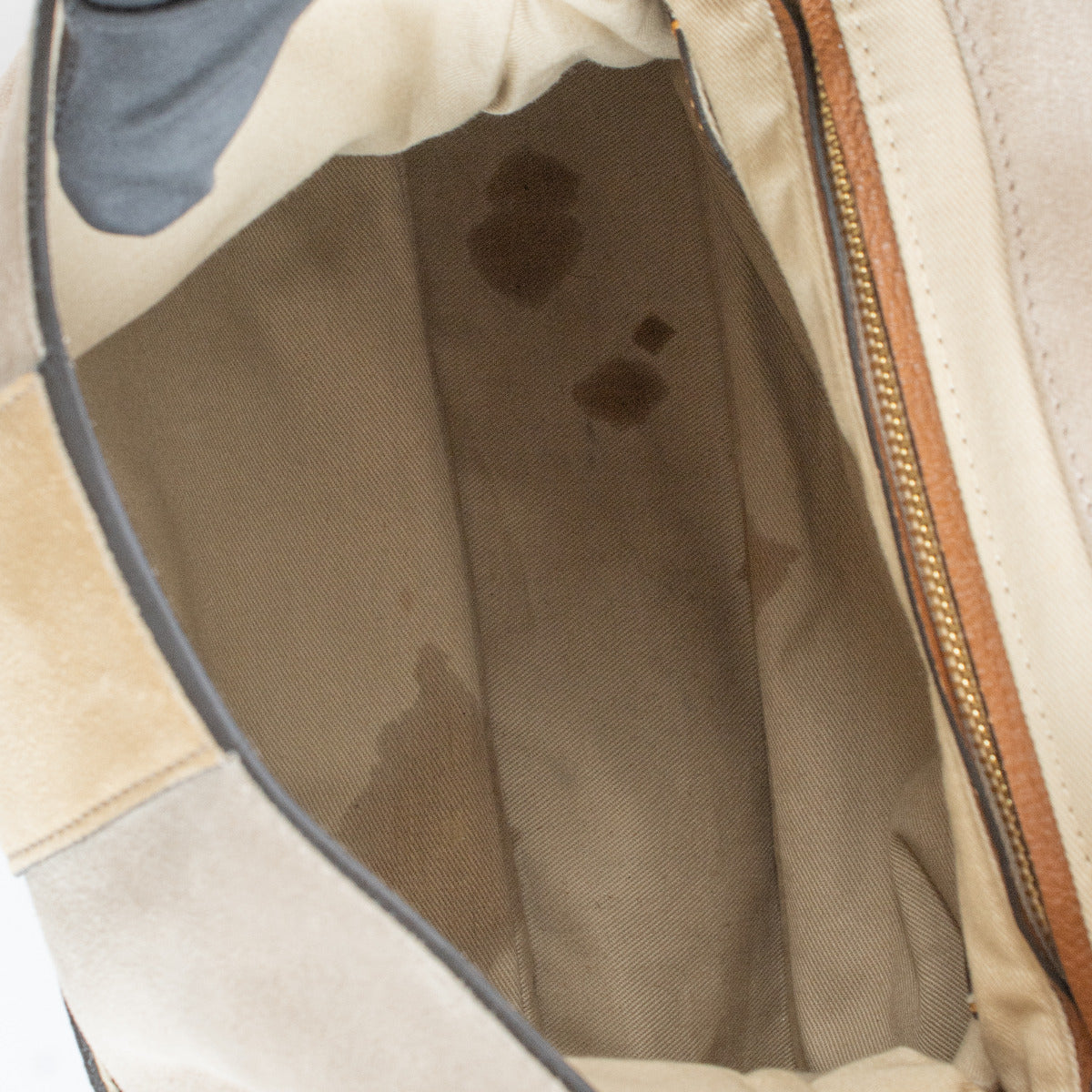 Sac Lexa Chloé en daim beige