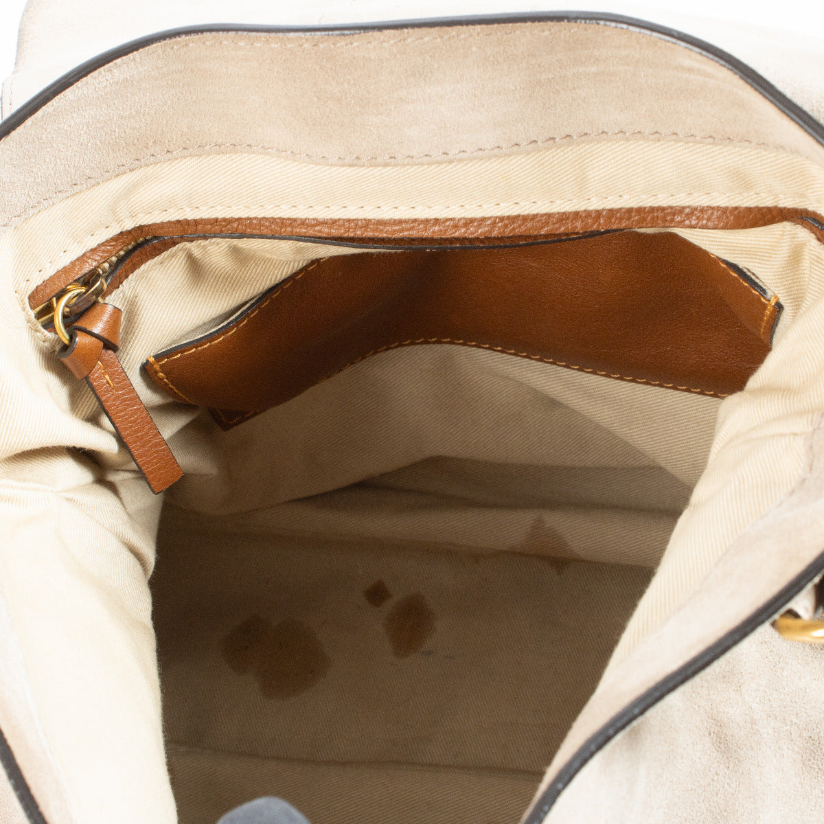 Chloé Beige Suede Lexa Bag