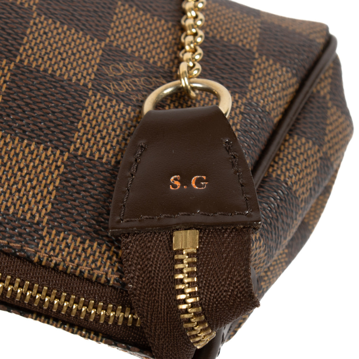 Louis Vuitton Damier Ebene Eva Pochette Bag