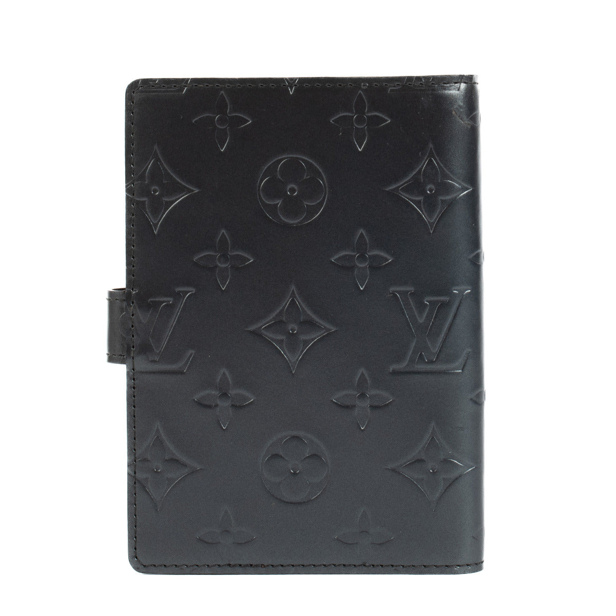 Louis Vuitton Gunmetal Grijze Monogram Mat Agendaomslag PM