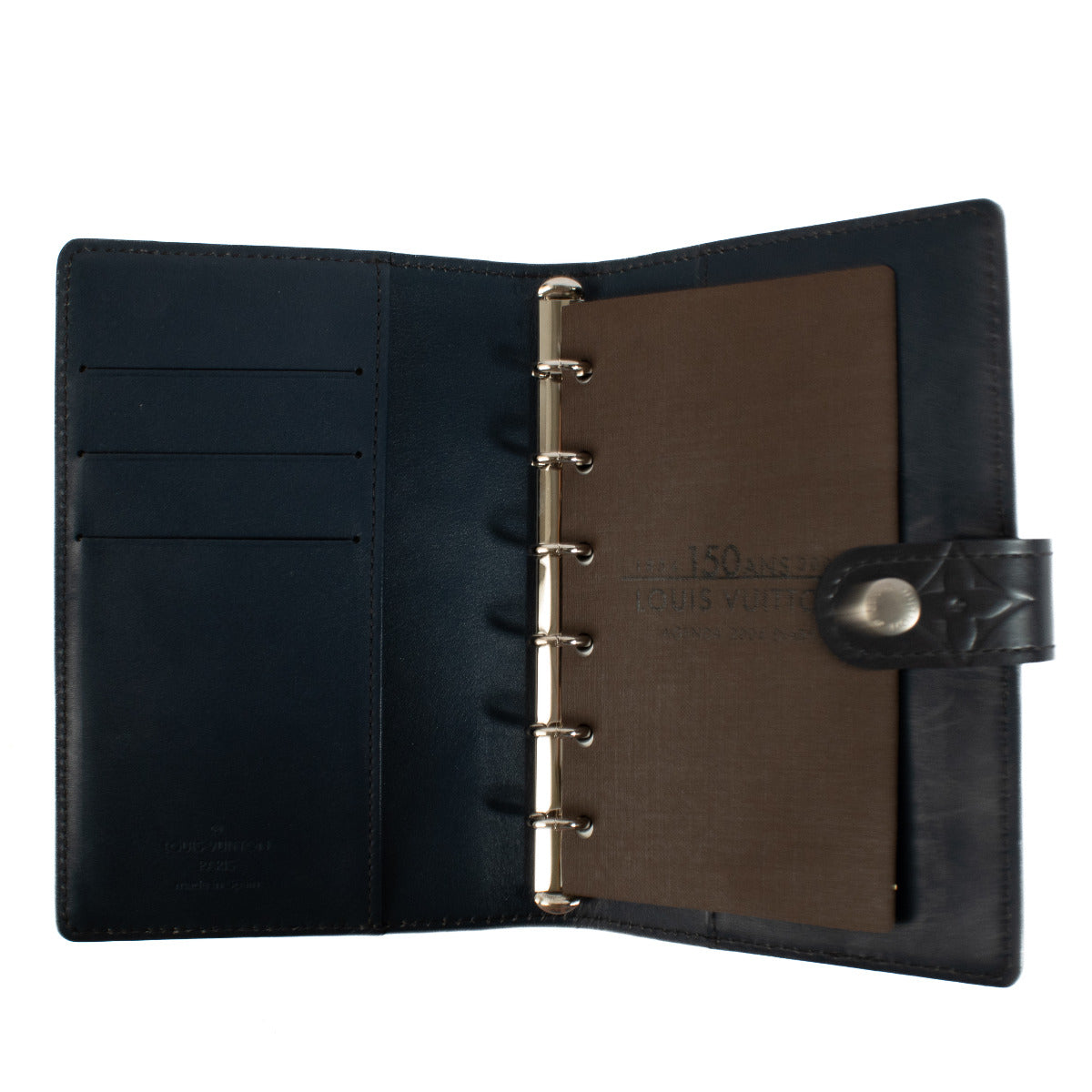 Louis Vuitton Gunmetal Grijze Monogram Mat Agendaomslag PM