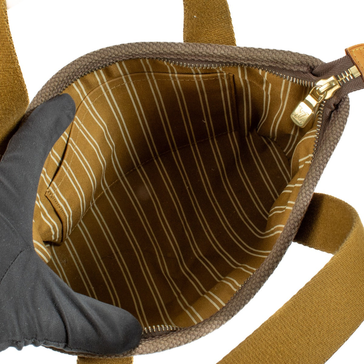 Shop safe online at Labellov in Antwerp, Brussels and Knokke this 100% authentic second hand Louis Vuitton Brown Canvas Antigua Cabas PM Tote Bag