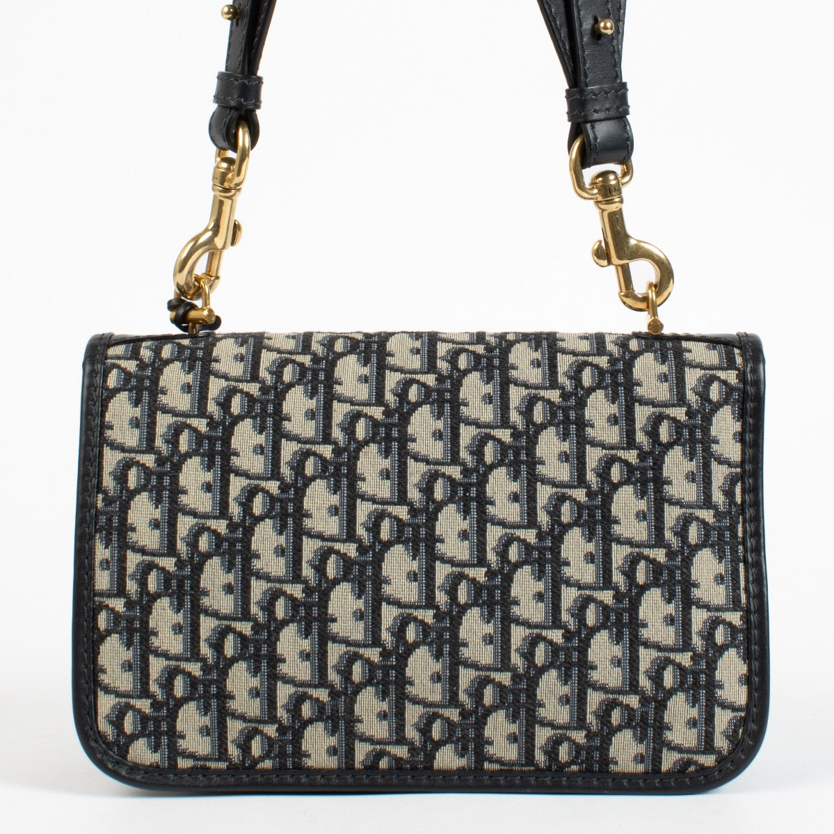 Christian Dior Blue Oblique Dioraddict Medium Flap Bag