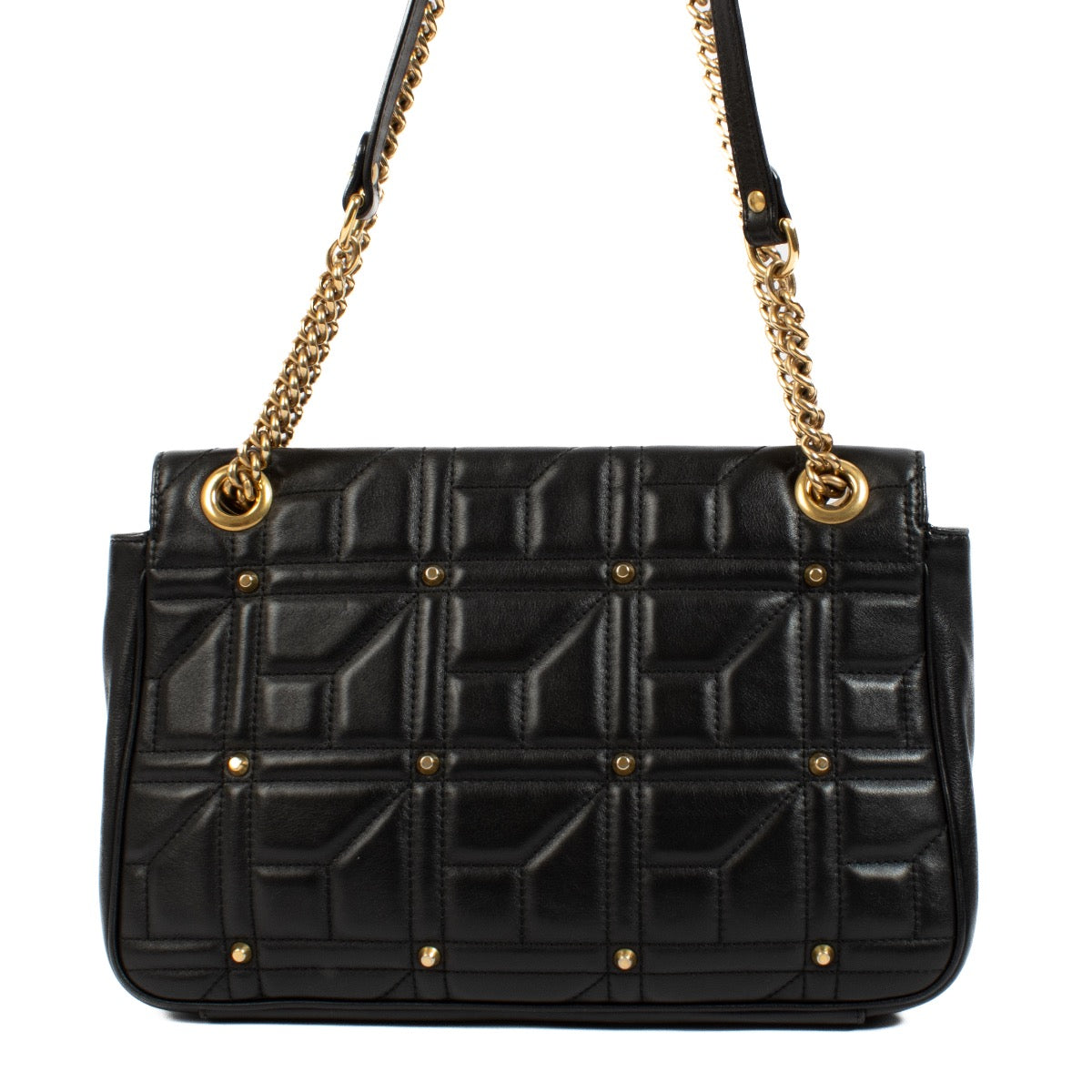 shop 100% authentic second hand Gucci Black Studded GG Marmont Medium Bag on Labellov.com