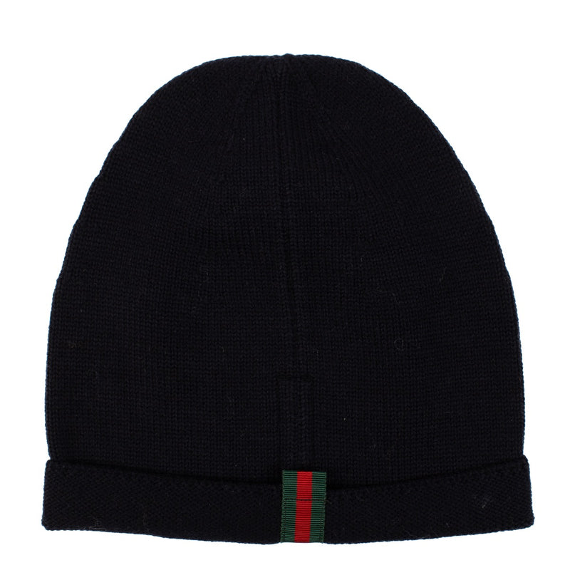shop 100% authentic second hand Gucci Blue Loved Beanie - Size M on Labellov.com