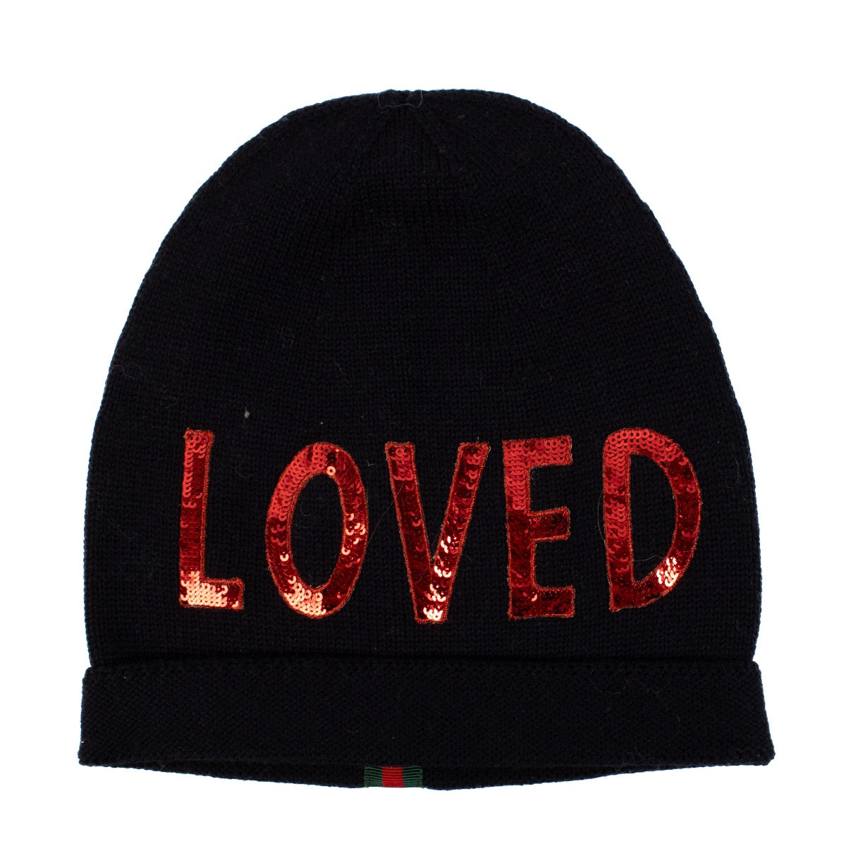 shop 100% authentic second hand Gucci Blue Loved Beanie - Size M on Labellov.com