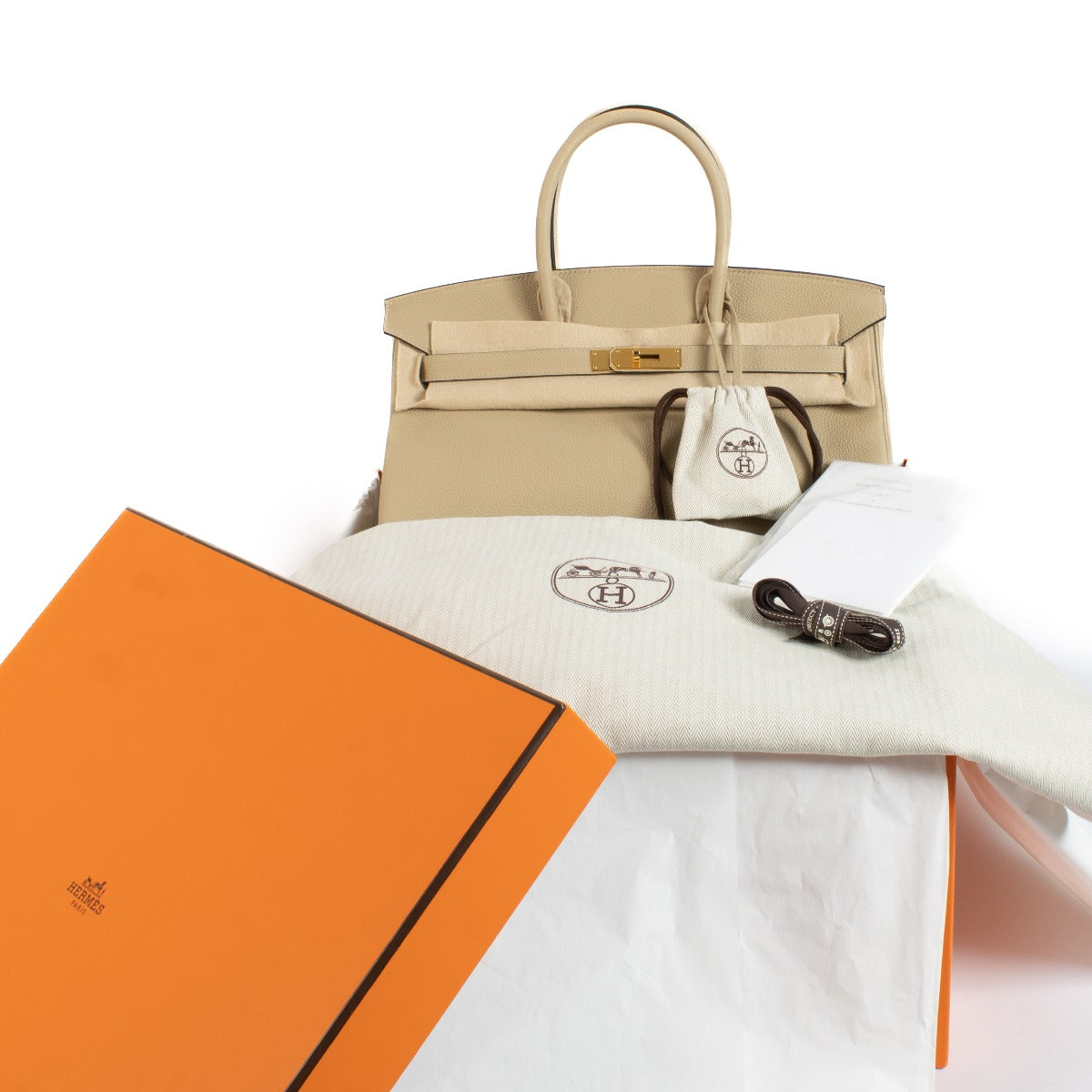 Hermès 2017 Birkin 35 Trench Togo Gold Hardware