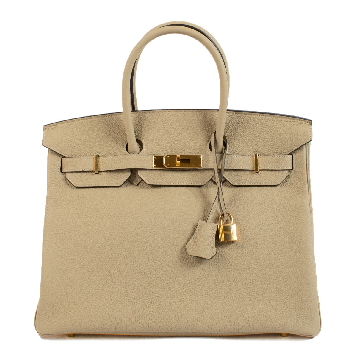 Authentic second hand Hermès 2017 Birkin 35 Trench Togo Gold Hardware on www.labellov.com