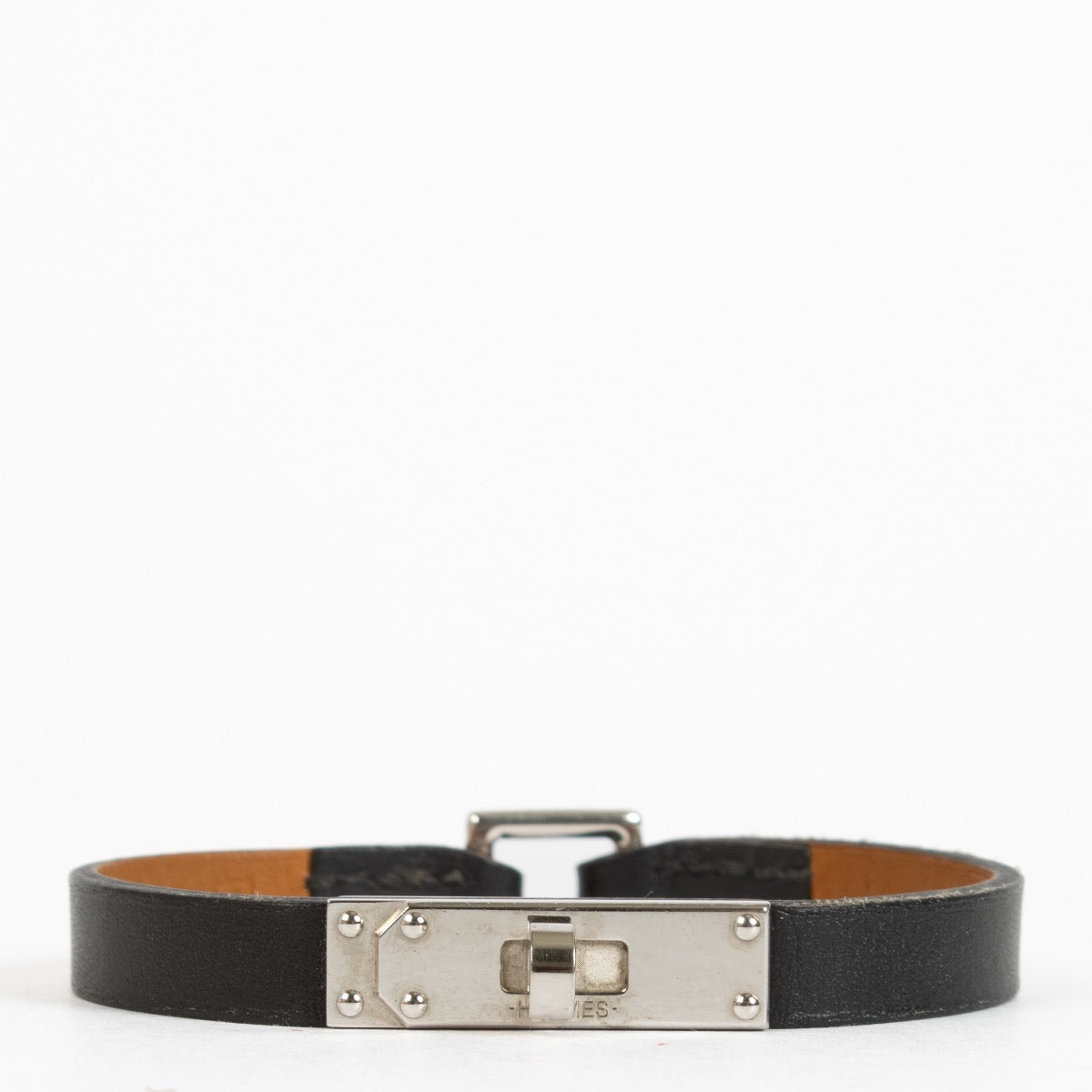 authentic preloved Hermès Black Micro Kelly Bracelet on Labellov.com