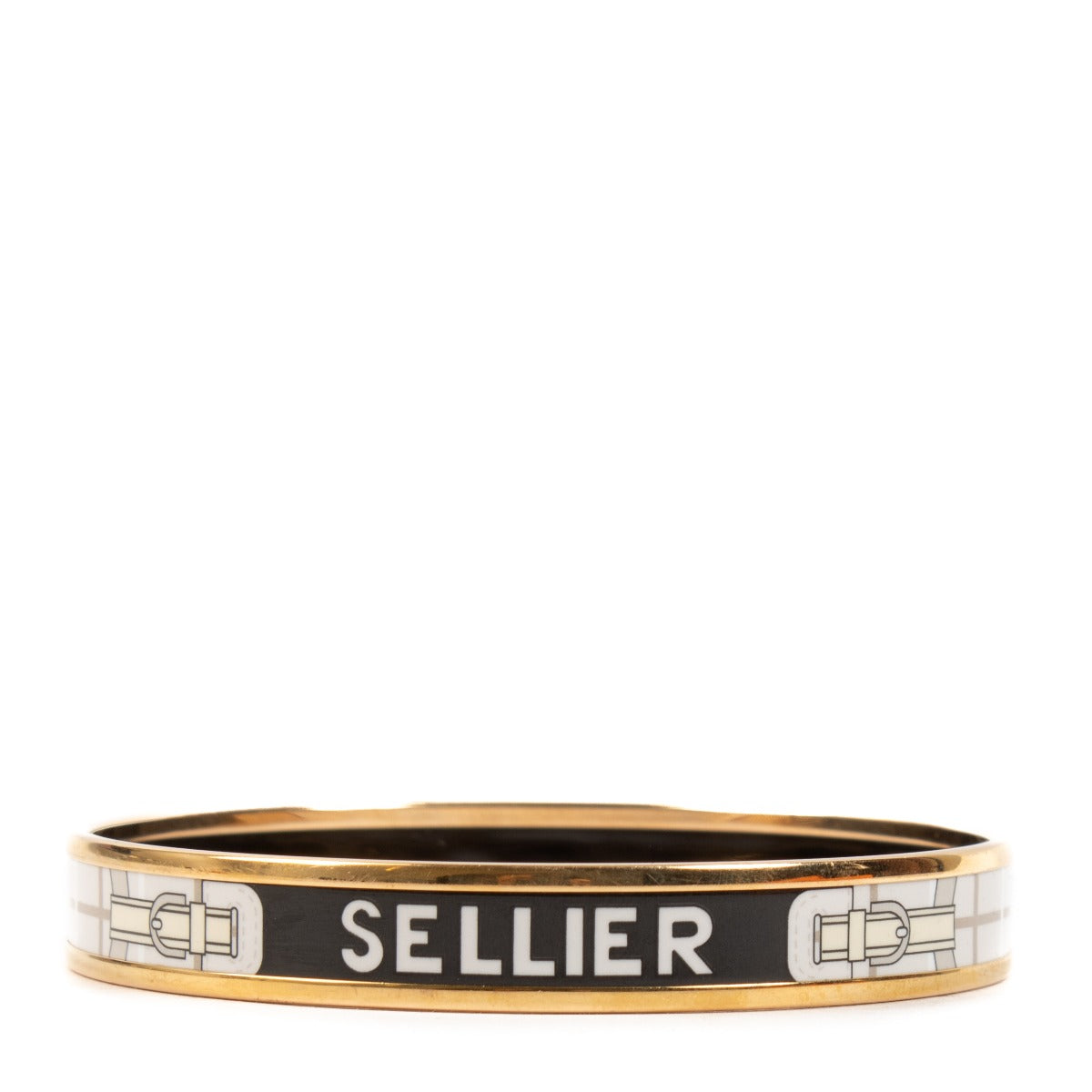 Shop 100% authentic secondhand Hermès Sellier Enamel Bangle Bracelet on Labellov.com