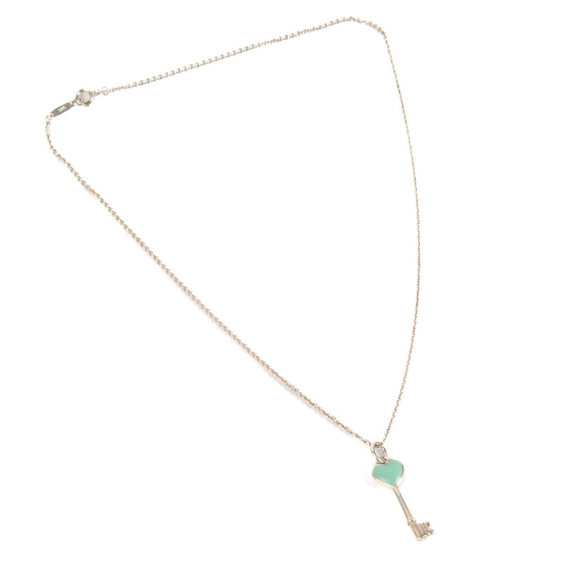 Tiffany & Co. Silver Heart Key Necklace