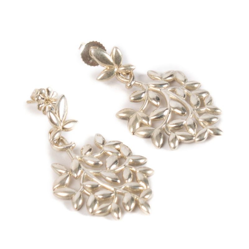 Tiffany & Co. Silver Olive Leaf Earrings