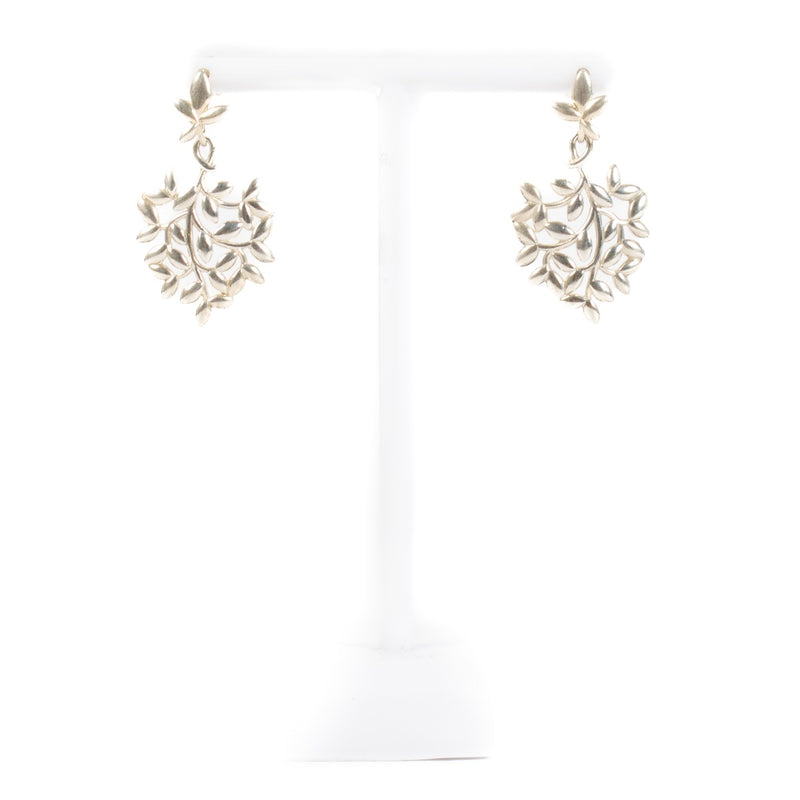 Tiffany & Co. Silver Olive Leaf Earrings