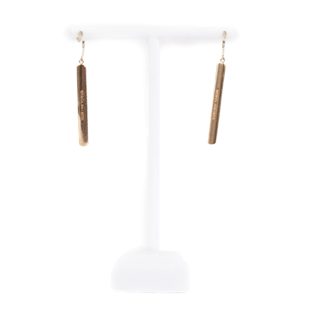 Tiffany & Co. Silver Rubeto Bar Earrings