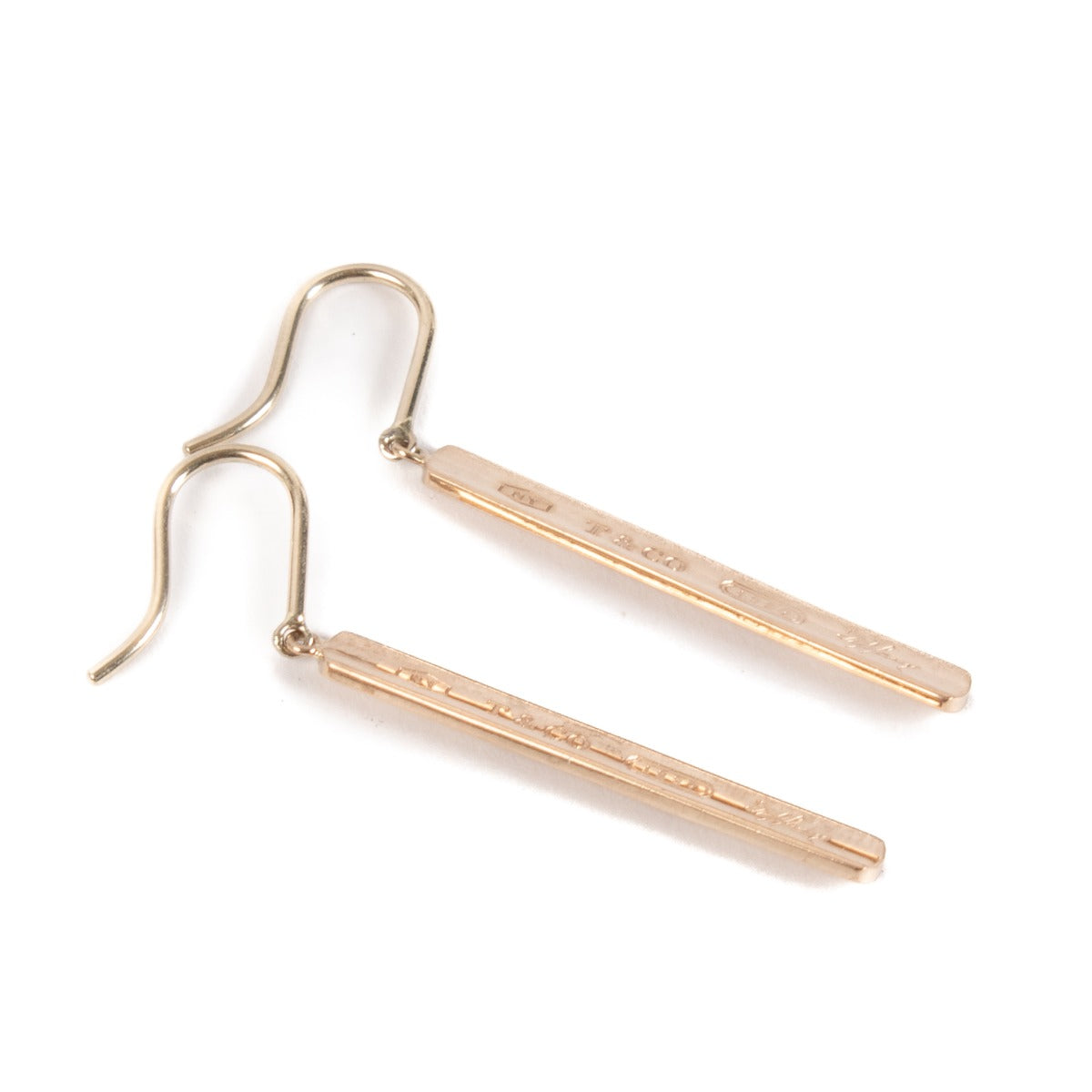 Tiffany & Co. Silver Rubeto Bar Earrings