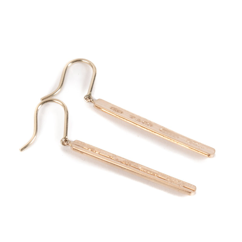 Tiffany & Co. Silver Rubeto Bar Earrings