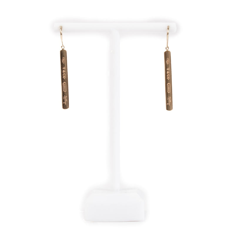 Tiffany & Co. Silver Rubeto Bar Earrings