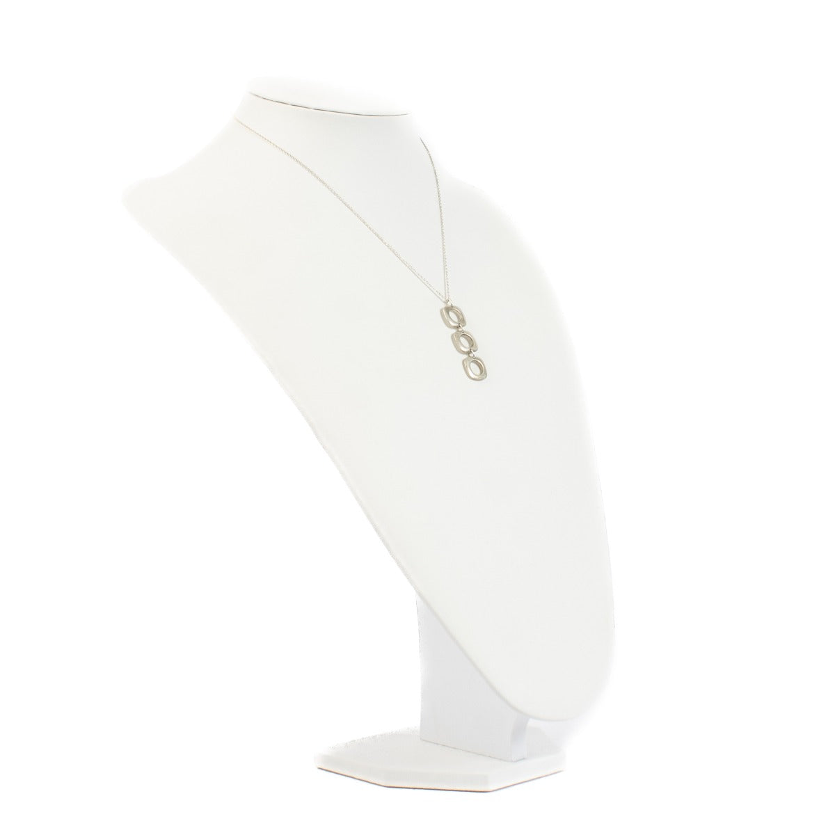Tiffany & Co. Silver Triple Square Cushion Necklace