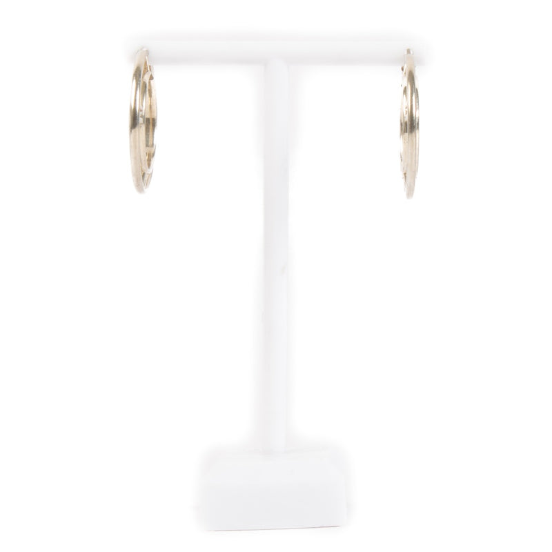 shop 100% authentic second hand Tiffany & Co. Silver Atlas Roman Numeral Earrings on Labellov.com