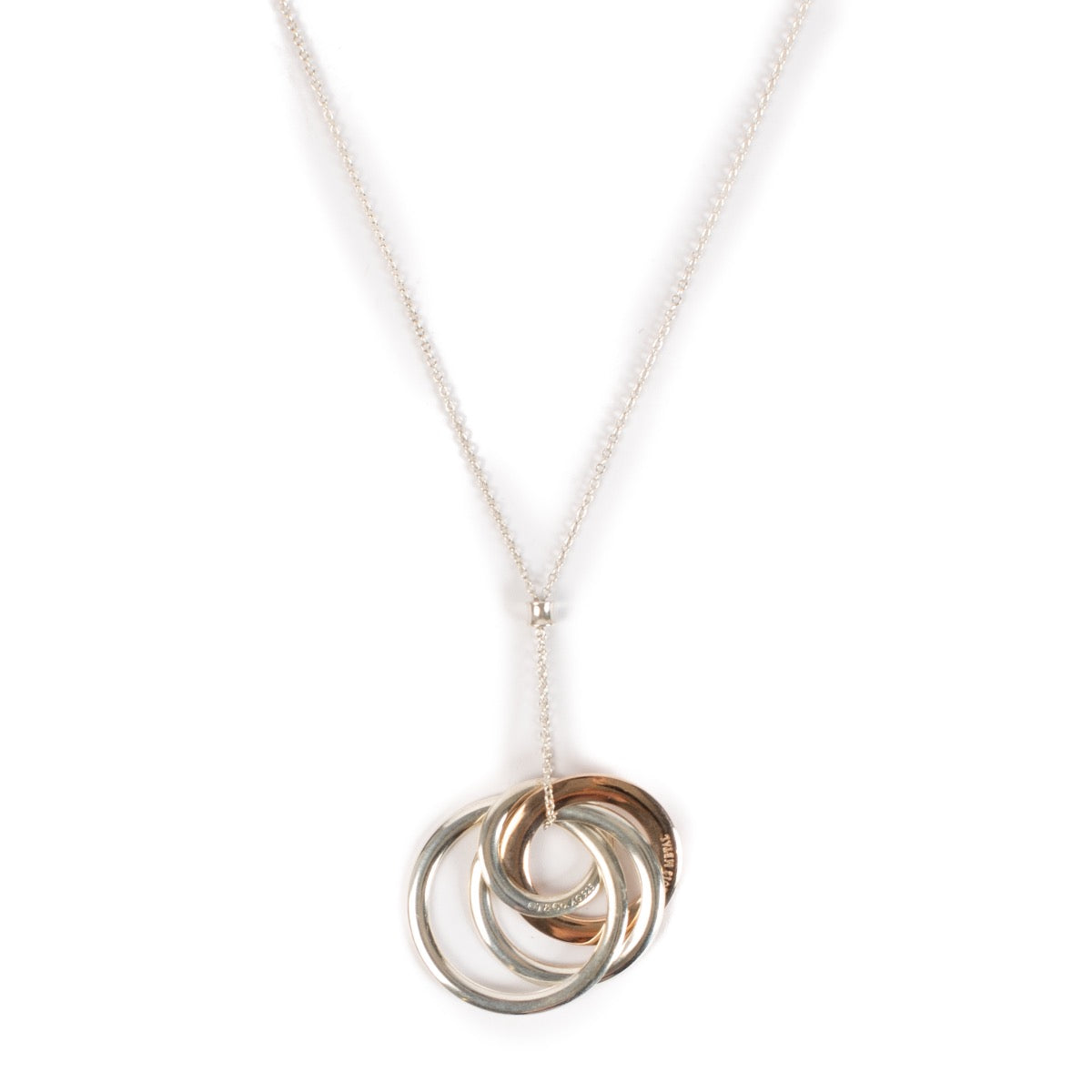shop 100% authentic second hand Tiffany & Co. Silver 1837 Interlocking Circles Necklace on Labellov.com