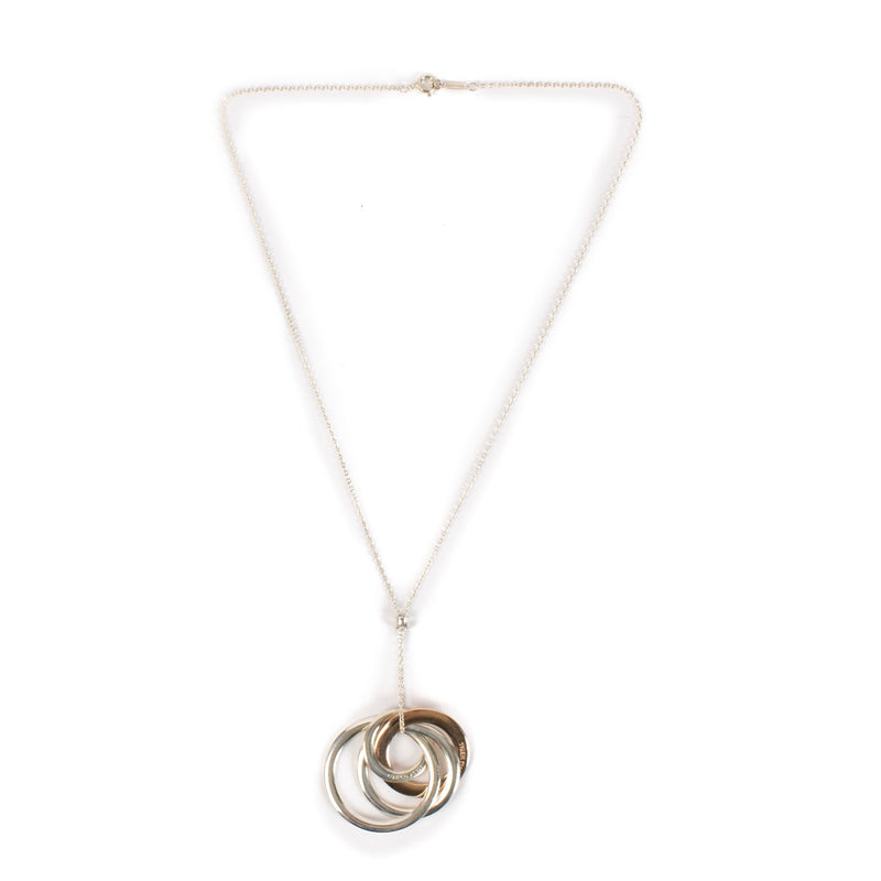shop 100% authentic second hand Tiffany & Co. Silver 1837 Interlocking Circles Necklace on Labellov.com