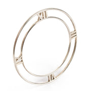Shop safe online at Labellov in Antwerp, Brussels and Knokke this 100% authentic second hand Tiffany & Co. Silver Atlas Horizontal Roman Numeral Bracelet - Size 61