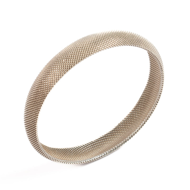 Tiffany & Co Silver Somerset Mesh Bangle Bracelet