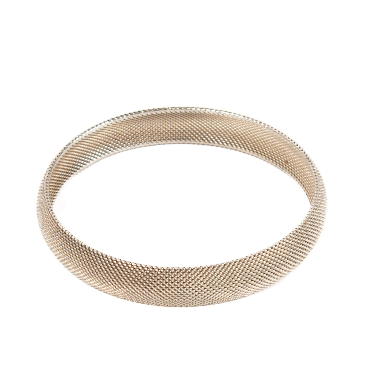 Tiffany & Co Silver Somerset Mesh Bangle Bracelet