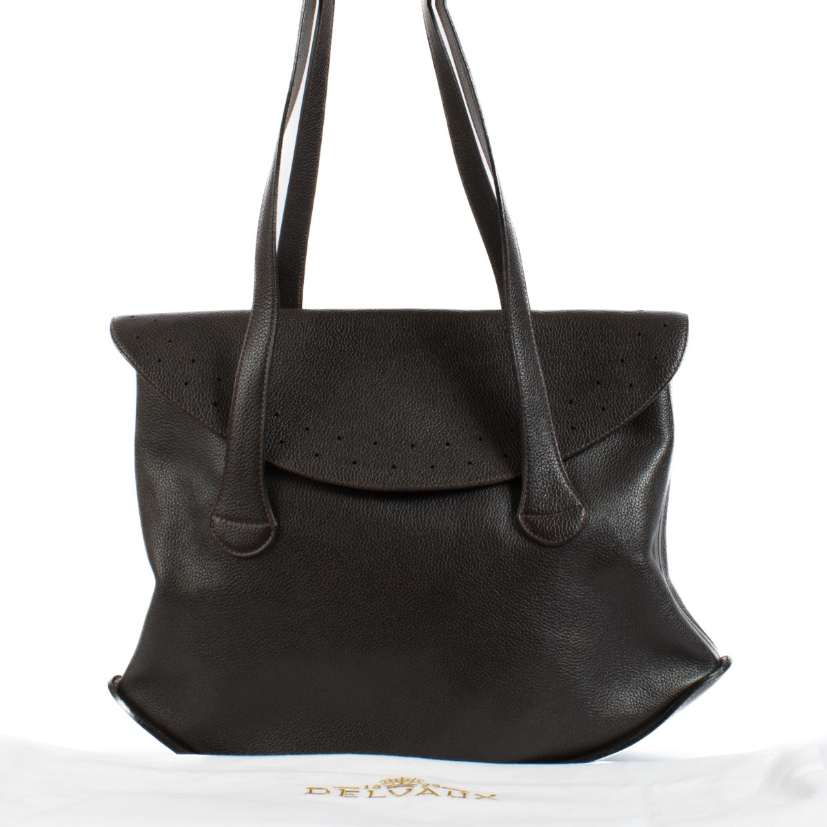 shop 100% authentic second hand Delvaux Brown Leather Mémoire Shoulder Bag on Labellov.com