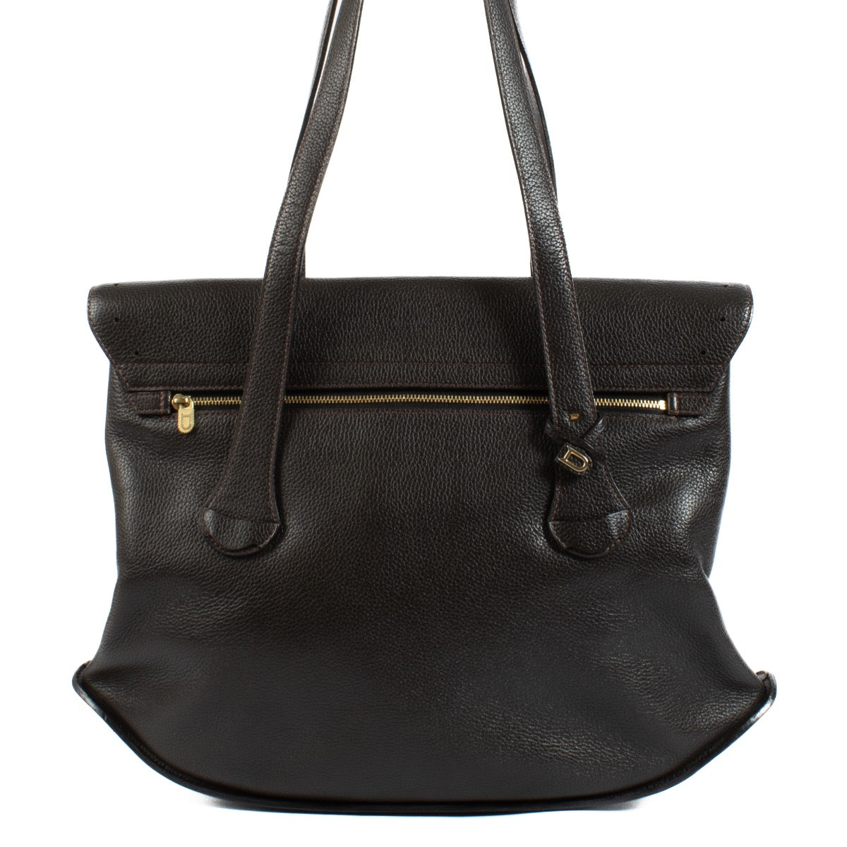 shop 100% authentic second hand Delvaux Brown Leather Mémoire Shoulder Bag on Labellov.com