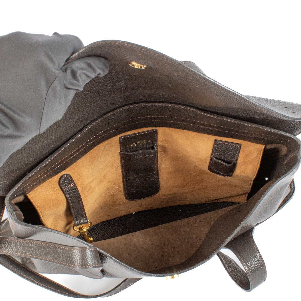 shop 100% authentic second hand Delvaux Brown Leather Mémoire Shoulder Bag on Labellov.com
