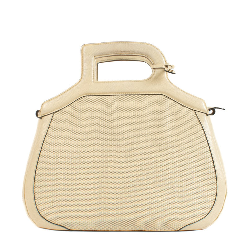 Shop authentic second hand Delvaux Sable Tissage Simple Sauternes Bag on www.labellov.com