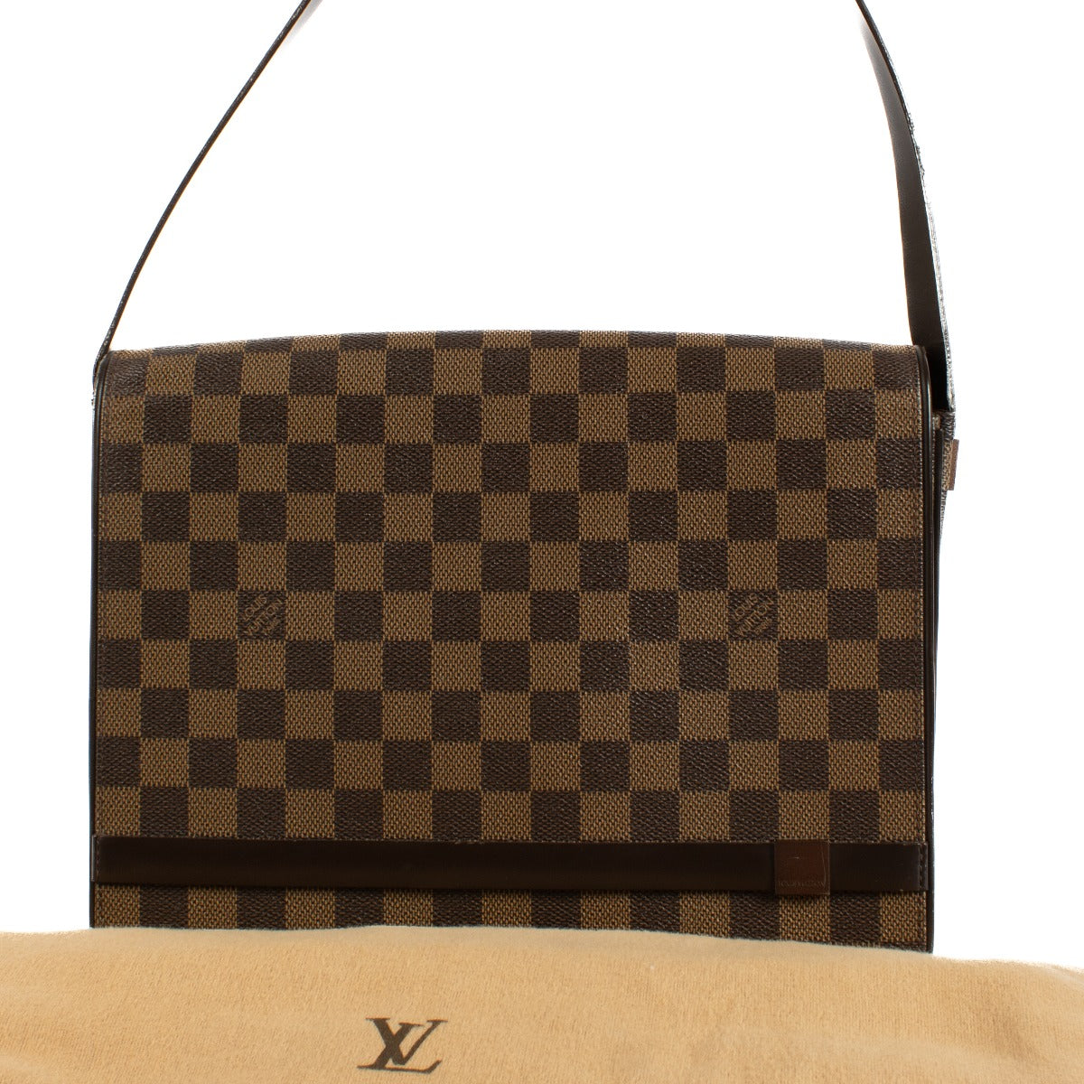 Louis Vuitton Damier Ebene Tribeca Shoulder Bag Buy authentic secondhand Louis Vuitton bags at the right price at Labellov vintage webshop. Safe and secure online shopping. Koop authentieke tweedehands Louis Vuitton tassen met juiste prijs bij Labellov