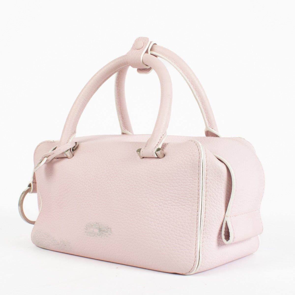 Authentic pre-loved Delvaux Pink Taurillon Soft Top Cool Box Bag on Labellov.com