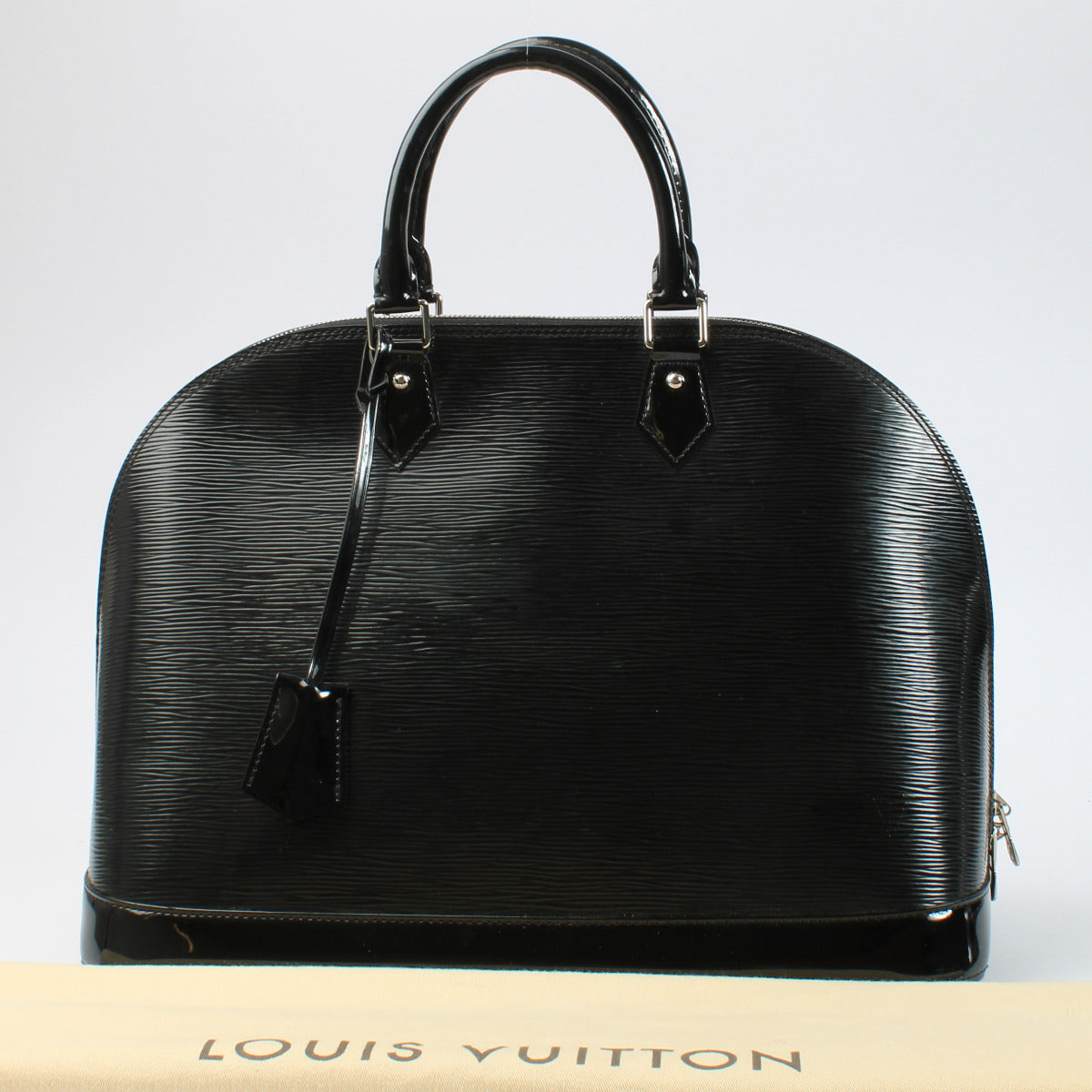 Louis Vuitton Zwarte Epi Electric Alma GM Tas
