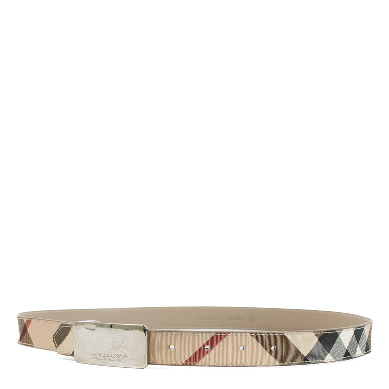 shop 100% authentic second hand Burberry Monogram Belt - Size 100 on Labellov.com