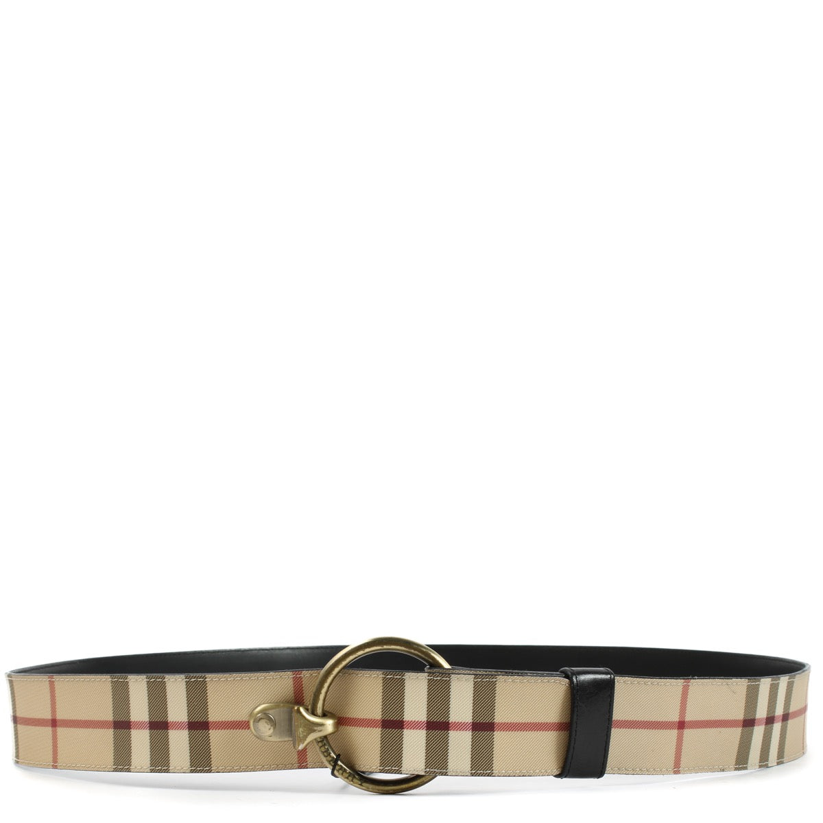 shop 100% authentic second hand Burberry Monogram Belt - Size 100 on Labellov.com