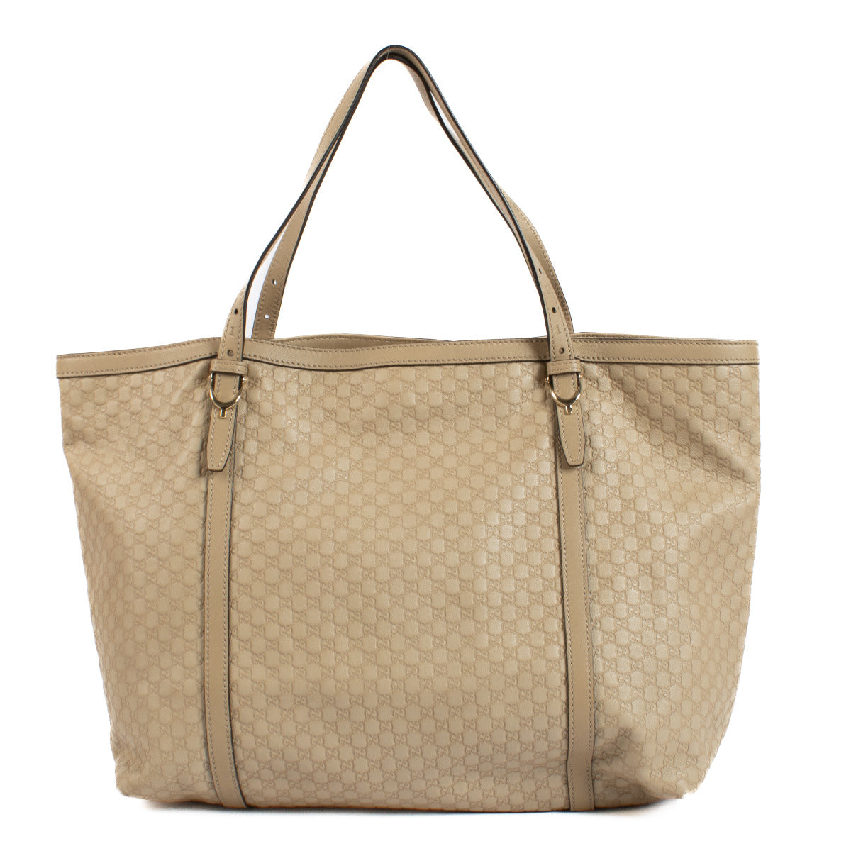 Gucci Microguccissima Biscuit Beige Shopping Tote Bag