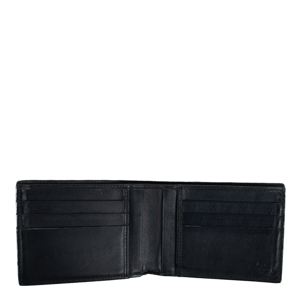 Shop safe online at Labellov in Antwerp and Knokke this 100% authentic second hand Gucci Blue Microguccissima Bi Fold Wallet