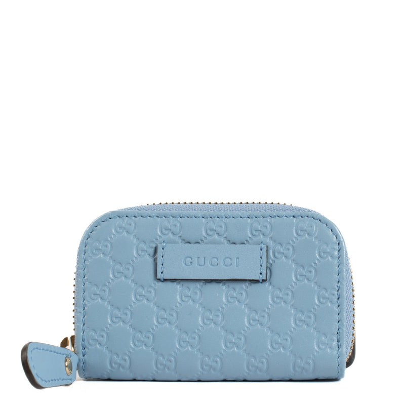 Gucci Blue Microguccissima Coin Purse