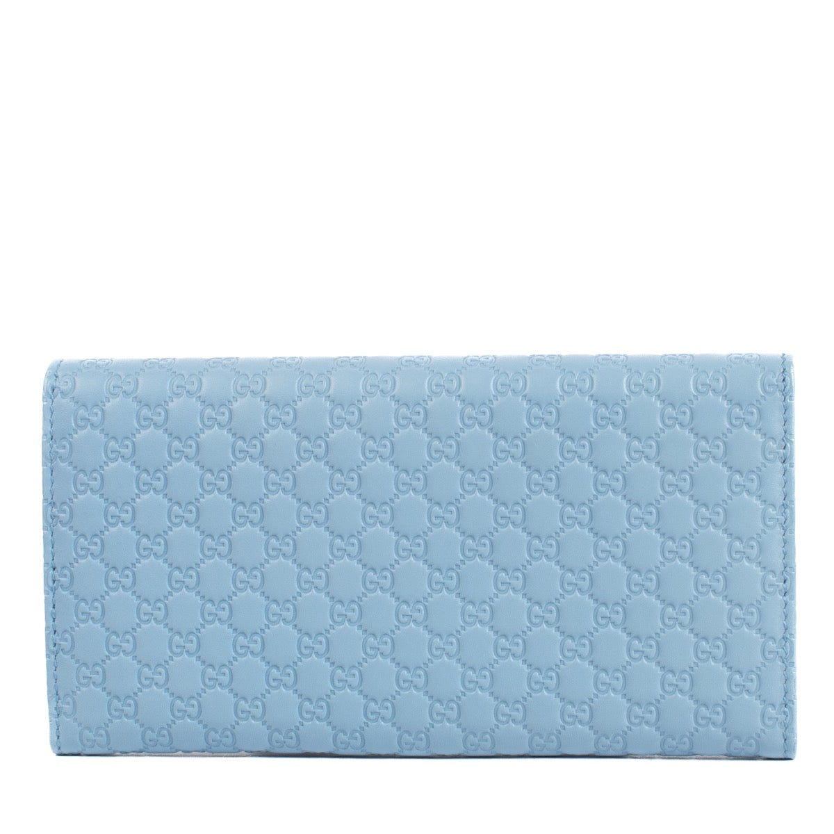 Shop safe online at Labellov in Antwerp, Brussels and Knokke this 100% authentic second hand Gucci Blue Microguccissima Long Wallet