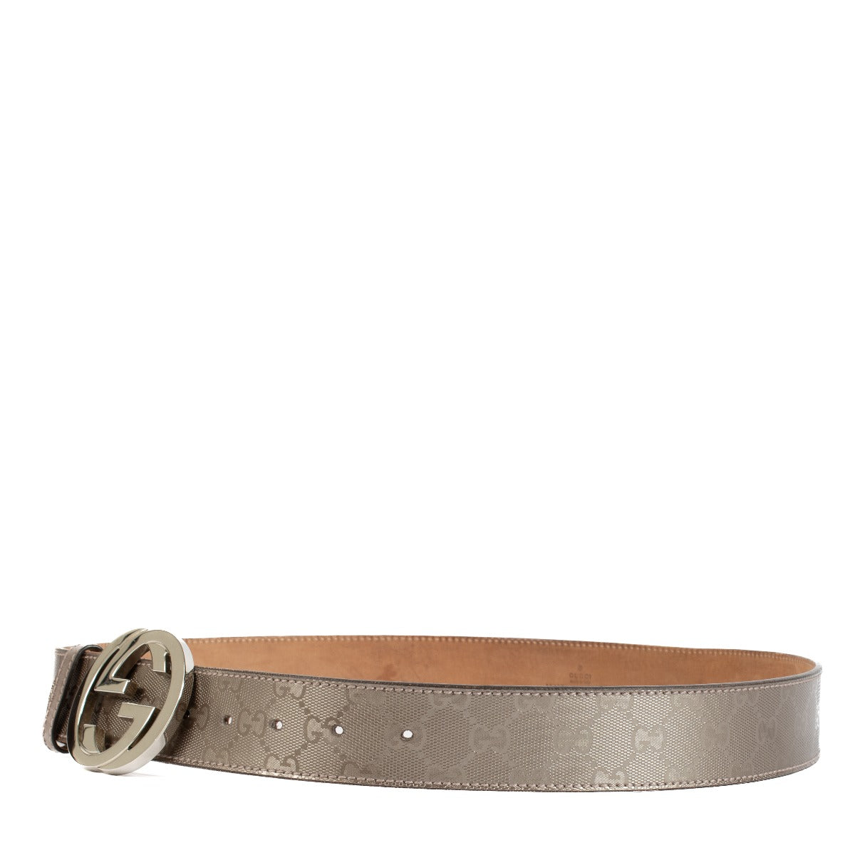shop 100% authentic second hand Gucci Silver Belt - Size 95 on Labellov.com