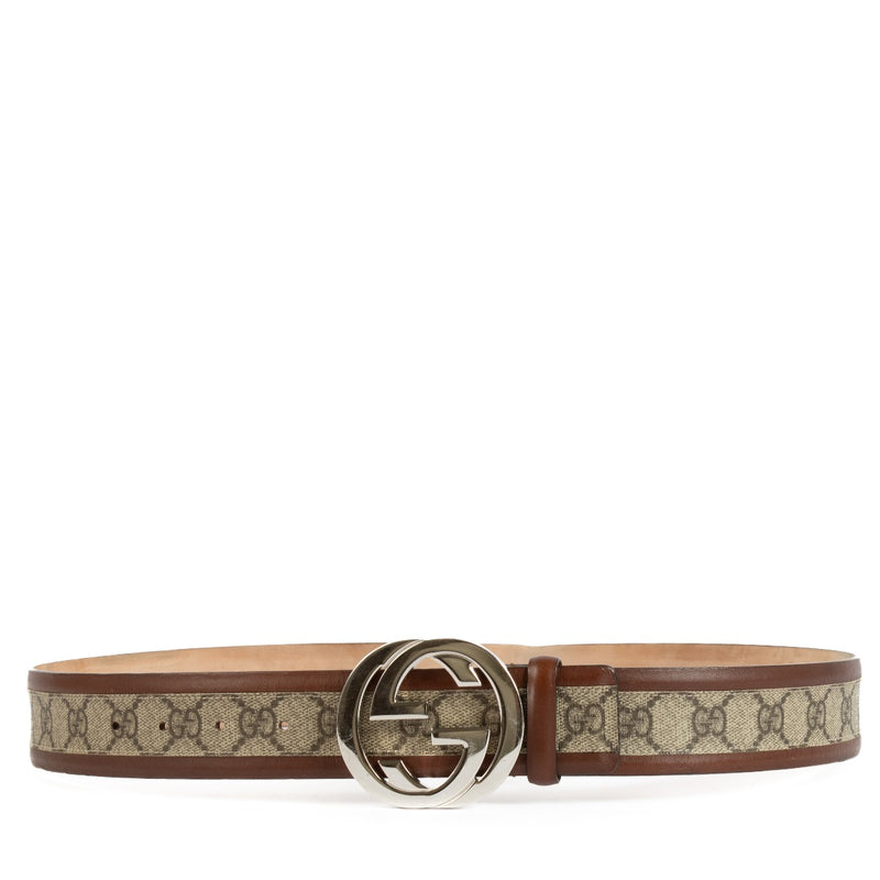shop 100% authentic second hand Gucci Brown Monogram Belt - Size 95 on Labellov.com