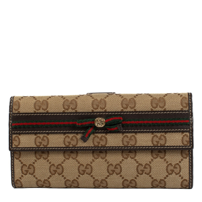 Shop safe online at Labellov in Antwerp and Knokke this 100% authentic second hand Gucci GG Canvas Wallet