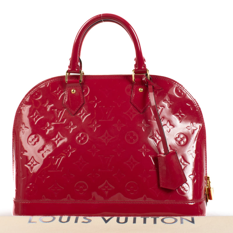 Louis Vuitton Cerises Pink Monogram Vernis Alma PM