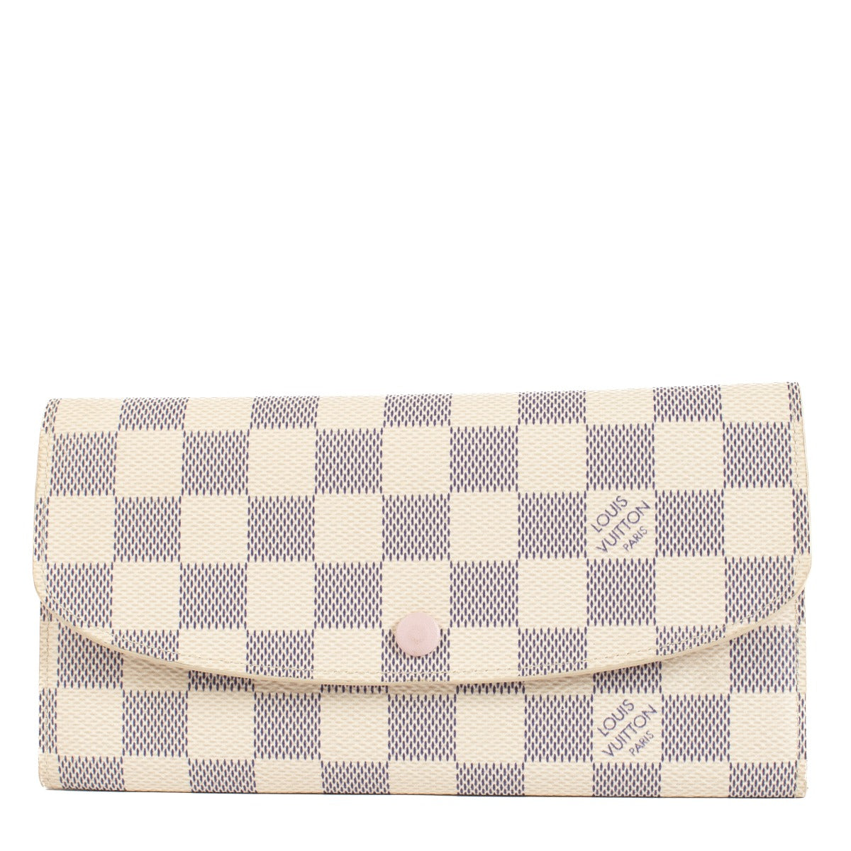 Shop safe online at Labellov in Antwerp, Brussels and Knokke this 100% authentic second hand Louis Vuitton Damier Azur Emilie Wallet