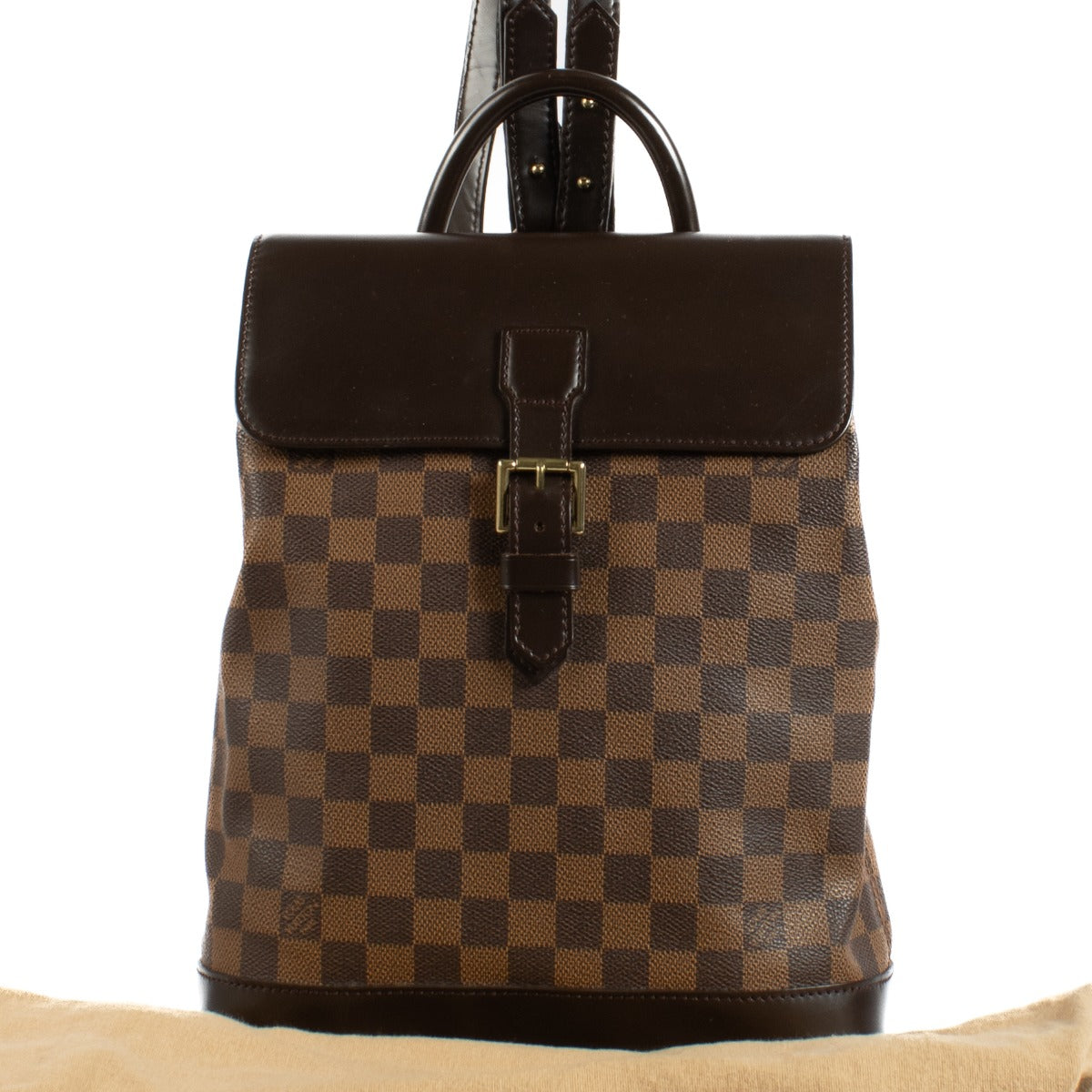 shop 100% authentic second hand Louis Vuitton Damier Ebene Soho Backpack on Labellov.com